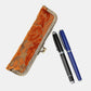 Burnout Velvet Orange Duo Pen Case