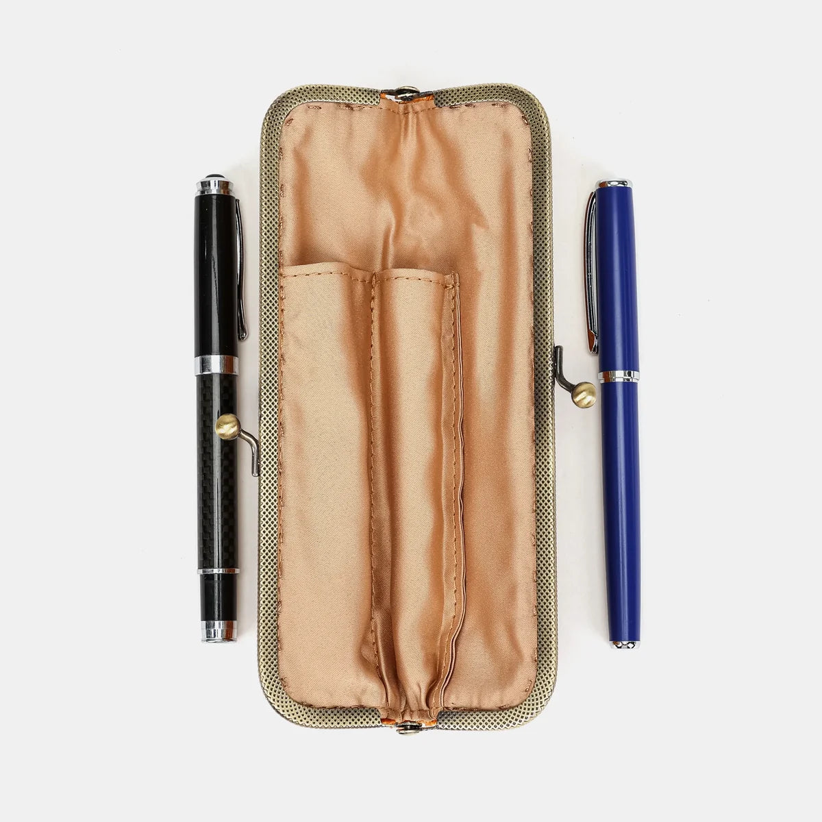 Burnout Velvet Orange Duo Pen Case