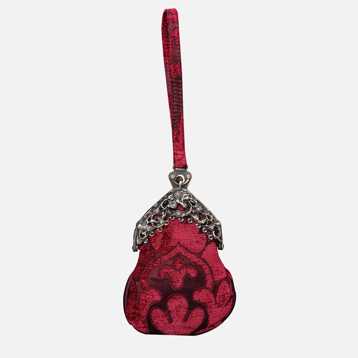 Queen Wine Chatelaine Purse Wristlet Bag