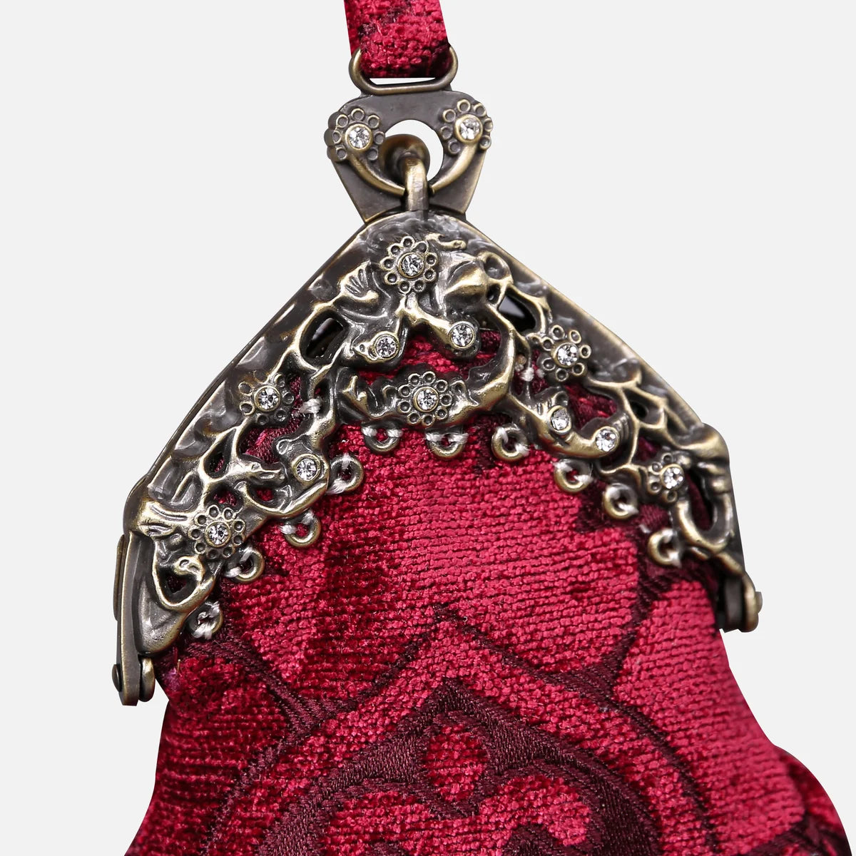Queen Wine Chatelaine Purse Wristlet Bag