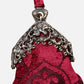 Queen Wine Chatelaine Purse Wristlet Bag