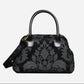 Victorian Blossom Black/Black Carpet Satchel