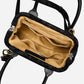 Victorian Blossom Black/Black Carpet Satchel