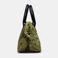 Burnout Velvet Fern Green Carpet Satchel