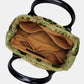 Burnout Velvet Fern Green Carpet Satchel