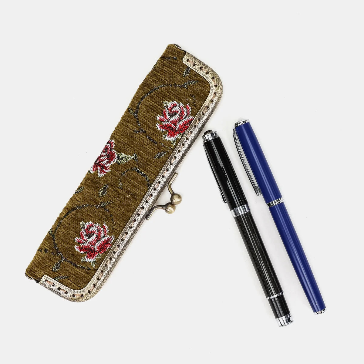 Climbing Rose Avocado Duo Pen Case
