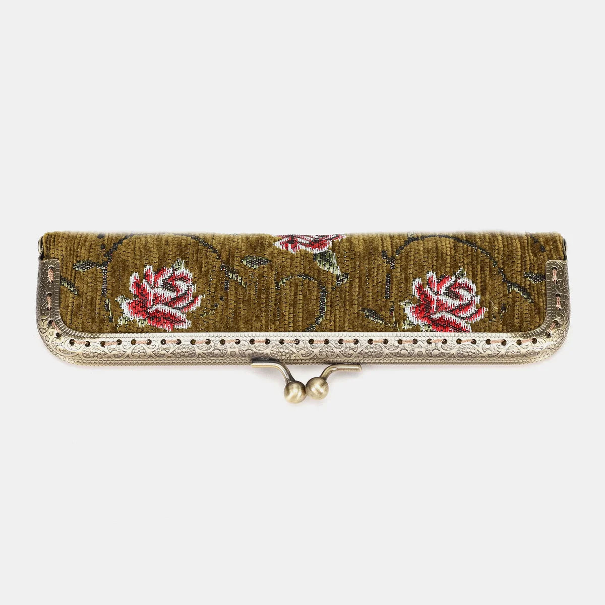 Climbing Rose Avocado Duo Pen Case