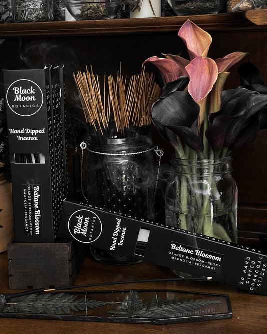 Beltane Blossom Hand Dipped Incense - Black Moon Botanics