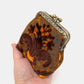 BURNOUT VELVET REVIVAL SIENNA DOUBLE KISS CLASP COIN PURSE