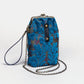 BURNOUT VELVET AQUA BLUE CARPET PHONE CASE