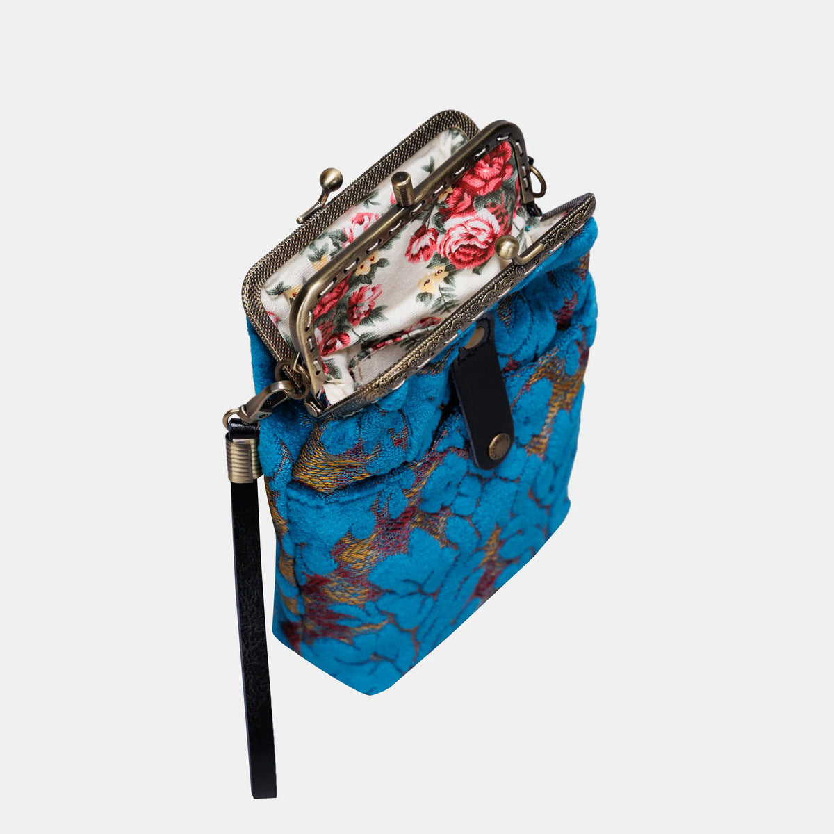 BURNOUT VELVET AQUA BLUE CARPET PHONE CASE