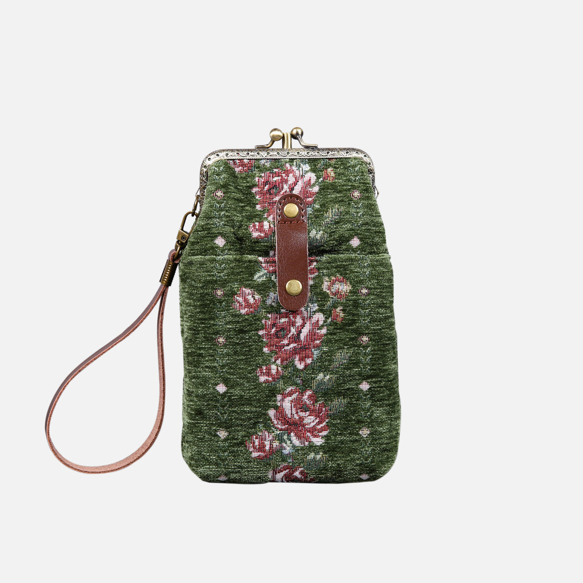 CLIMBING ROSE ARUGULA GREEN SERIES CARPET PHONE CASE
