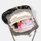 VINTAGE SCROLL BLACK/Gold CHATELAINE PURSE LARGE