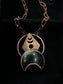 Moon phase & Onyx Moon Necklace by Inex Jewelry