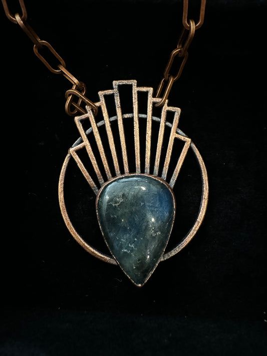Sunray and Labradorite Necklace by Inex Jewelry
