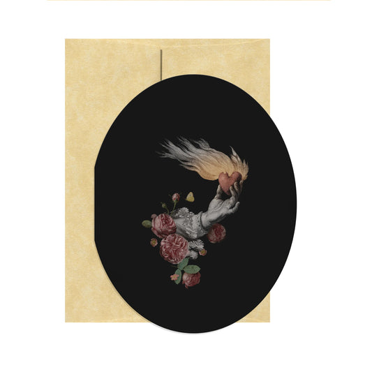 Flaming Heart Greeting Card by Open Sea