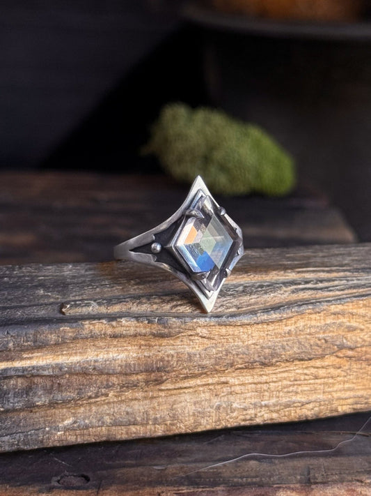 Grounded Quartz Ring in Sterling Silver by Acid Queen