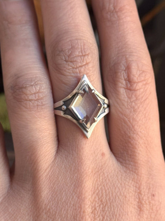 Grounded Quartz Ring in Sterling Silver by Acid Queen