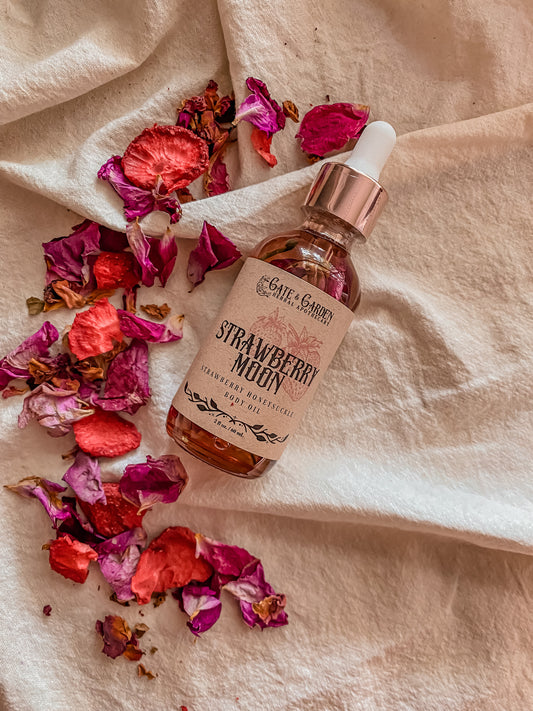 Strawberry Moon Body Oil by Gate & Garden Apothecary