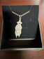 OOAK Sterling Silver Ghost Pendant by Uneven Creations