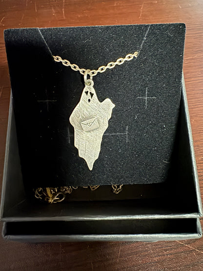 OOAK Sterling Silver Ghost Pendant by Uneven Creations
