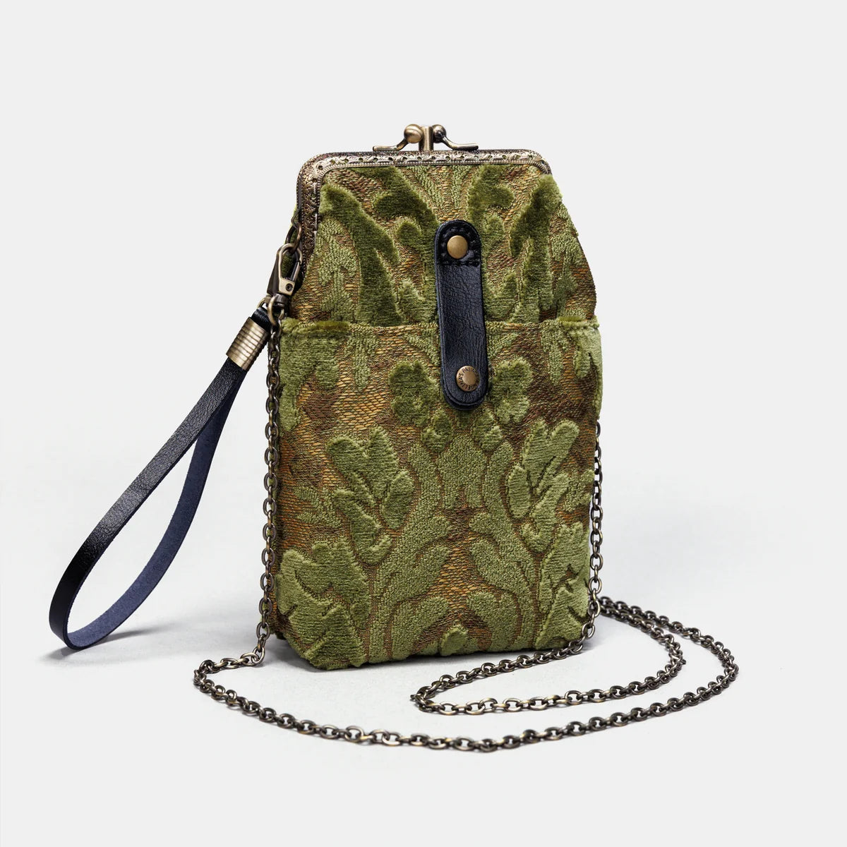 Burnout Velvet Fern Green Carpet Phone Case