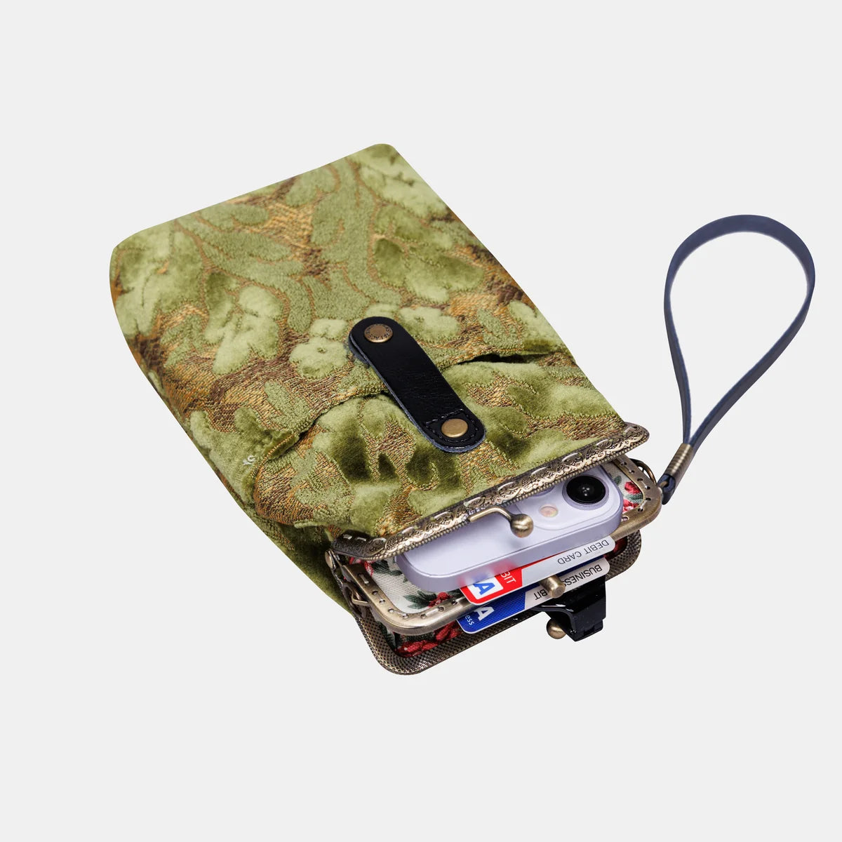 Burnout Velvet Fern Green Carpet Phone Case