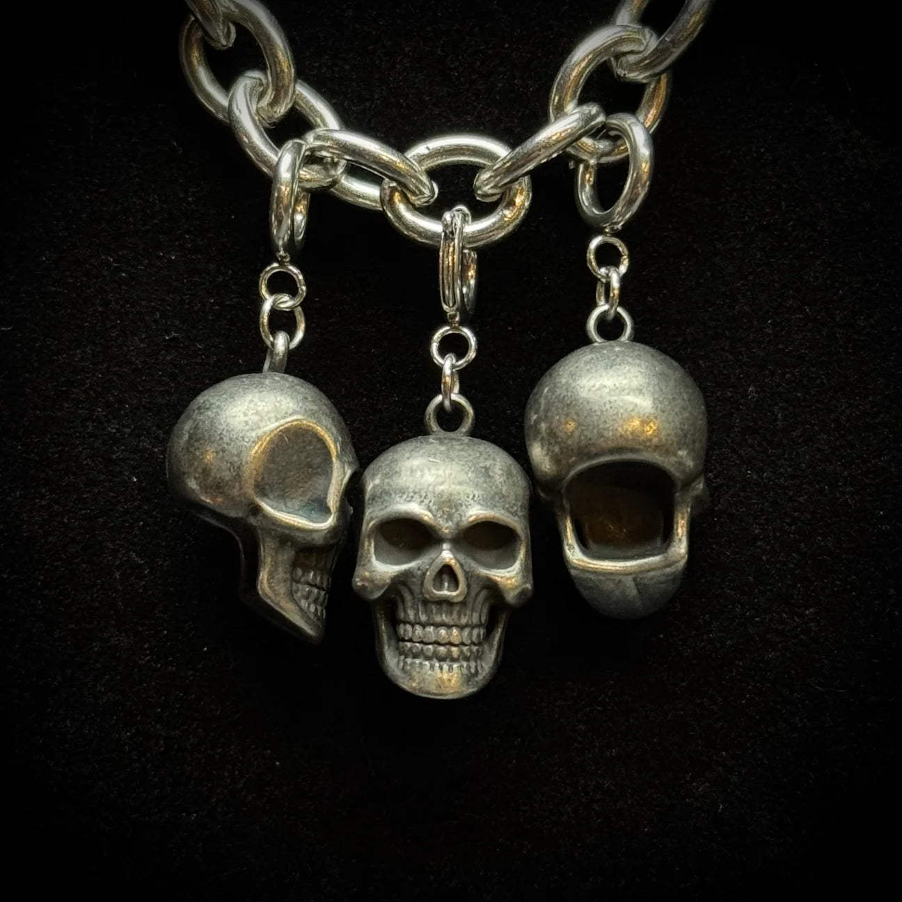 Velvet Apparition Build Your Own Gothic Charm Bracelet + Stainless Steel Charms