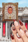 Frida Kahlo Almond Press-On Nails