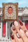 Frida Kahlo Almond Press-On Nails
