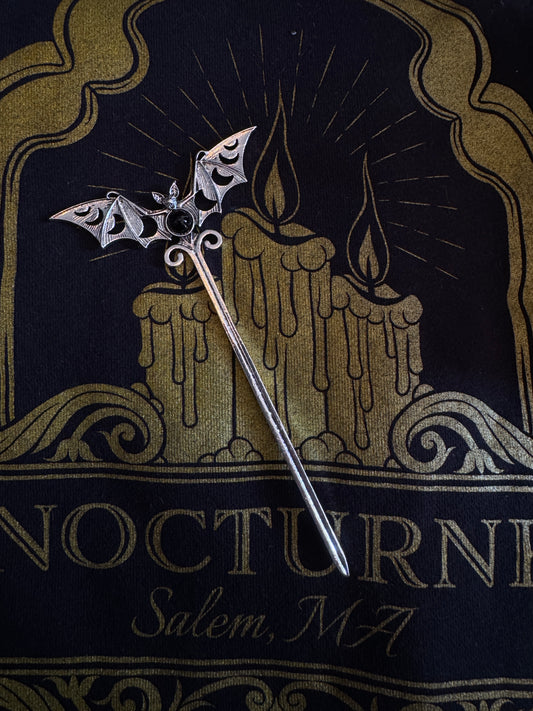 Bat Moon Phase Hair Sword