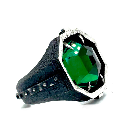 Emerald Citadel Ring in Sterling Silver by Julian the 2nd