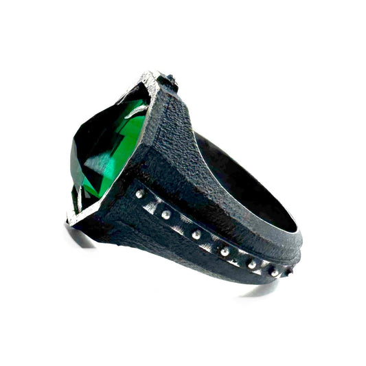 Emerald Citadel Ring in Sterling Silver by Julian the 2nd