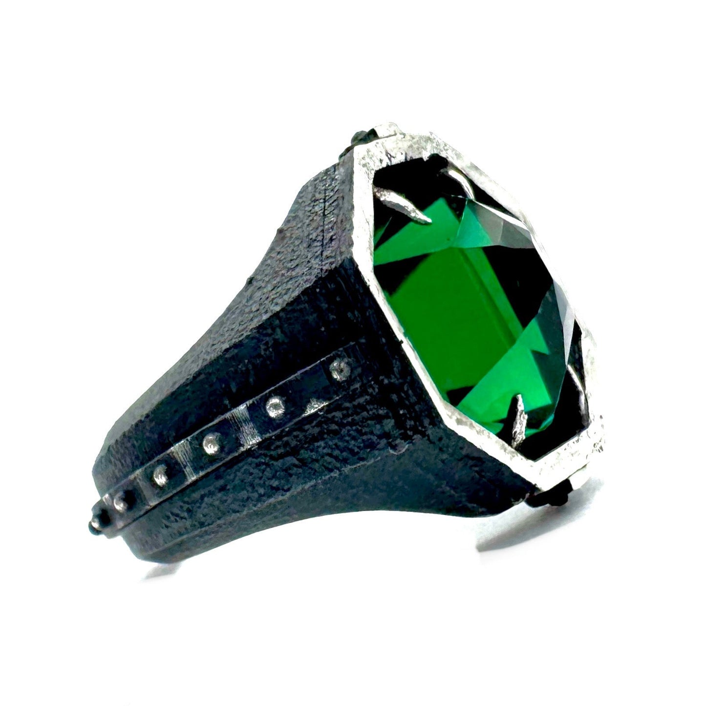 Emerald Citadel Ring in Sterling Silver by Julian the 2nd