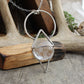 Crystal Ball Pendulum Necklace // Quartz