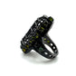 Gibbet Coffin Ring in Sterling Silver and Tourmaline by Julian the 2nd