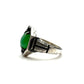 Chrysoprase Sanctum Ring in Sterling Silver by Julian the 2nd