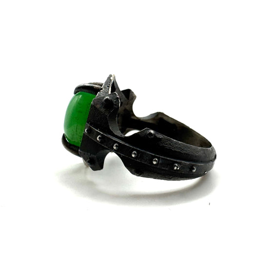 Chrysoprase Point Ring in Sterling Silver by Julian the 2nd