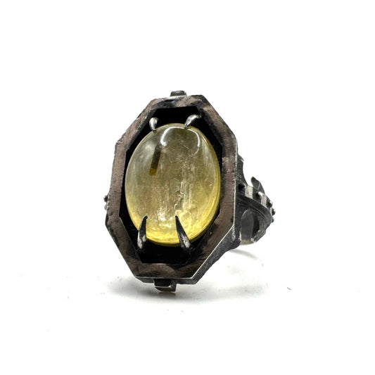 Welo Opal Citadel Ring in Sterling Silver by Julian the 2nd