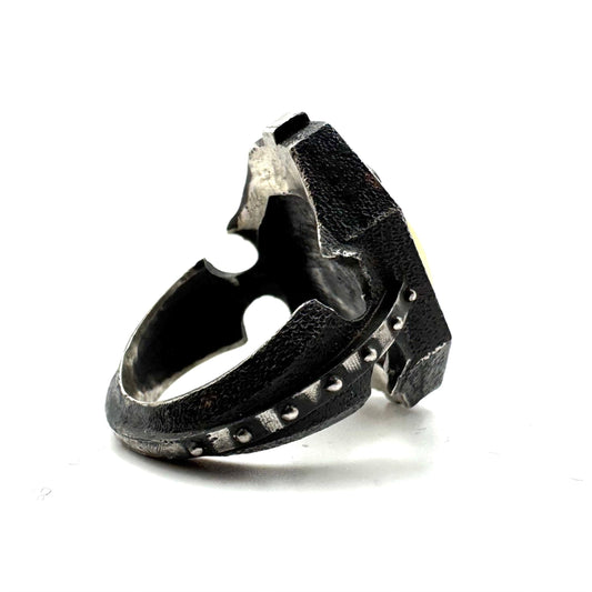 Welo Opal Citadel Ring in Sterling Silver by Julian the 2nd