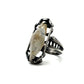 Ancient Origins Raw White Sapphire Ring in Sterling Silver by Julian the 2nd