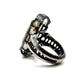 Ancient Origins Raw White Sapphire Ring in Sterling Silver by Julian the 2nd