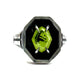 Chartreuse Bridewell Sanctum Ring in Sterling Silver by Julian the 2nd