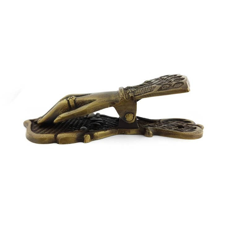 Antiqued Brass Victorian Hand Clip (Two Sizes)