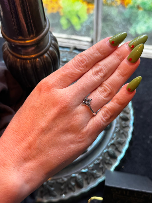 Blue Topaz Pixie Ring