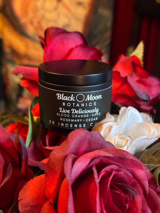 Live Deliciously Incense Cones by Black Moon Botanics