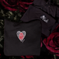 Midnight Salem Heart Embroidered Hoodie by XO Ash