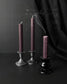 Moody Mauve Beeswax Taper Candles ~ Graveyard Wanders