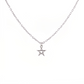 Tiny Pentagram Star Sterling Silver Necklace by Lily Streeter