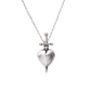 Sword-Pierced Heart Sterling Silver Necklace by Lily Streeter
